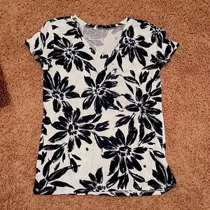 Loft Short Sleeve Floral Shirt